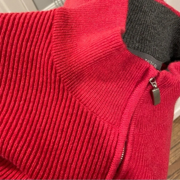 Hawico Scotland KEMNAY 1/4 ZIP TWO TONE PULLOVER Large 100% Pure Cashmere - Picture 10 of 14